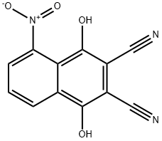 2,3-DICYANO-1,4-DIHYDROXY-5-NITRONAPHTHALENE Structure