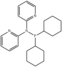 DI-(2-PYRIDYL)(DICYCLOHEXYLPHOSPHINO)AMINE Structure