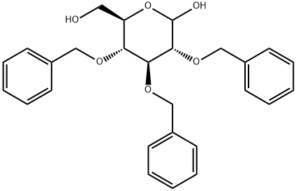 2,3,4-Tri-O-benzyl-D-glucopyranose Structure