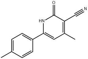 1,2-DIHYDRO-4-METHYL-2-OXO-6-P-TOLYLPYRIDINE-3-CARBONITRILE Structure
