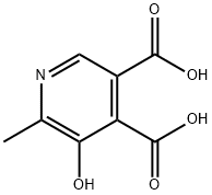 3,4-Pyridinedicarboxylic  acid,  5-hydroxy-6-methyl- Structure