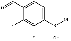 2 3-DIFLUORO-4-FORMYPHENYLBORONIC ACID Structure