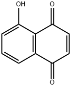 5-Hydroxy-1,4-naphthalenedione Structure