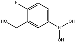 4-FLUORO-3-(HYDROXYMETHYL)BENZENEBORONIC ACID Structure
