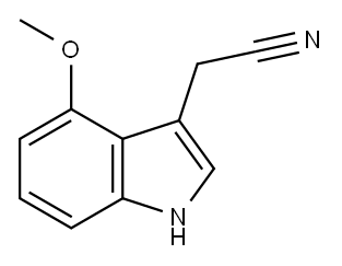 4-Methoxyindole-3-Acetonitrile  Structure