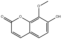 7-HYDROXY-8-METHOXYCOUMARIN Structure