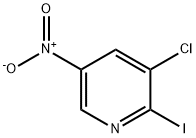 3-chloro-2-iodo-5-nitropyridine Structure
