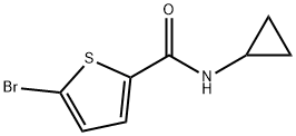 2-Thiophenecarboxamide,5-bromo-N-cyclopropyl-(9CI) Structure