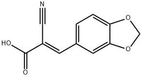 3-(1,3-BENZODIOXOL-5-YL)-2-CYANOACRYLIC ACID Structure