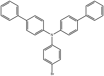 N-(4-BroMophenyl)-N,N-bis(1,1'-biphenyl-4-yl)aMine Structure