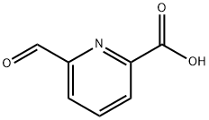 2-Pyridinecarboxylic acid, 6-formyl- (9CI) Structure