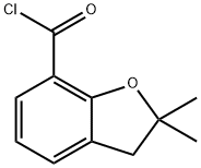 2,2-DIMETHYL-2,3-DIHYDRO-1-BENZOFURAN-7-CARBONYL CHLORIDE Structure