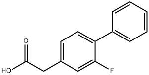 (2-FLUORO-4-BIPHENYL)ACETIC ACID Structure