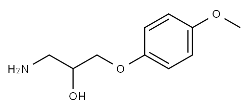 1-AMINO-3-(4-METHOXYPHENOXY)PROPAN-2-OL Structure