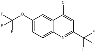 4-CHLORO-6-(TRIFLUOROMETHOXY)-2-(TRIFLUOROMETHYL)QUINOLINE Structure