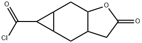 2H-Cyclopropa[f]benzofuran-5-carbonyl chloride, octahydro-2-oxo- (9CI) Structure