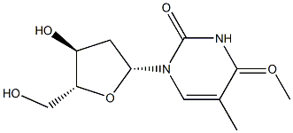 Thymidine, 4-O-methyl- Structure