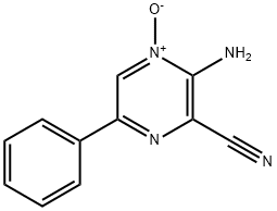 2-AMINO-3-CYANO-5-PHENYLPYRAZIN-1-IUM-1-OLATE Structure