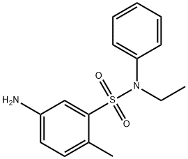 5-Amino-N-ethyl-2-methyl-N-phenylbenzenesulphonamide Structure