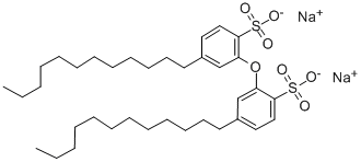 Disodium 2,2'-oxybis(4-dodecylbenzene)sulfonate Structure