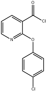2-(4-CHLOROPHENOXY)PYRIDINE-3-CARBONYL CHLORIDE Structure