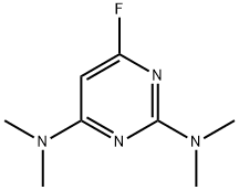 2,4-BIS(DIMETHYLAMINO)-6-FLUOROPYRIMIDINE Structure