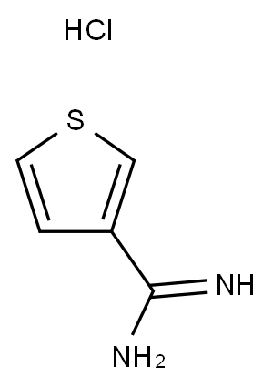 3-THIOPHENECARBOXIMIDAMIDE HYDROCHLORIDE Structure