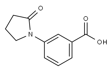 3-(2-OXO-PYRROLIDIN-1-YL)-BENZOIC ACID Structure