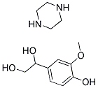 4-HYDROXY-3-METHOXYPHENYLGLYCOL PIPERAZINE SALT Structure