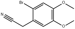 2-Bromo-4,5-dimethoxyphenylacetonitrile Structure