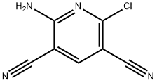 2-AMINO-6-CHLORO-3,5-DICYANOPYRIDINE Structure