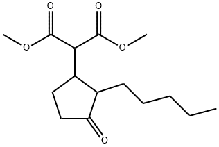 dimethyl (3-oxo-2-pentylcyclopentyl)malonate     Structure