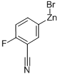3-CYANO-4-FLUOROPHENYLZINC BROMIDE Structure