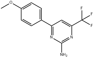 4-(4-METHOXYPHENYL)-6-(TRIFLUOROMETHYL)PYRIMIDIN-2-AMINE Structure