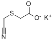 Potassium [(cyanomethyl)thio]acetate Structure