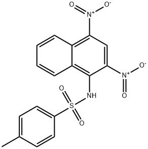 N-(2 4-DINITRO-1-NAPHTHYL)-P-TOLUENESULFONAMIDE Structure
