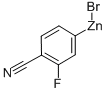 4-CYANO-3-FLUOROPHENYLZINC BROMIDE Structure