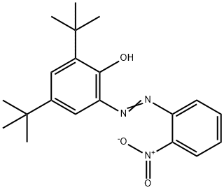 2,4-Bis(tert-butyl)-6-[(2-nitrophenyl)azo]phenol Structure