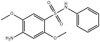 4-Amino-2,5-dimethoxy-N-phenylbenzenesulphonamide Structure