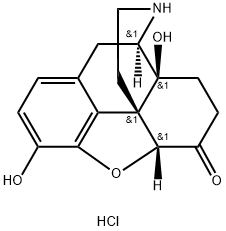 (5alpha)-4,5-epoxy-3,14-dihydroxymorphinan-6-one hydrochloride Structure