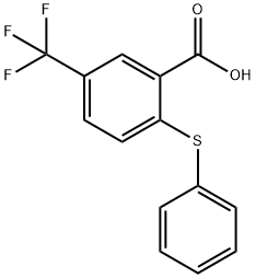 2-CARBOXY-4-(TRIFLUOROMETHYL)DIPHENYLSULPHIDE 97 Structure