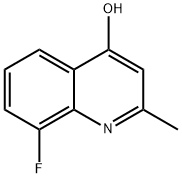 8-FLUORO-2-METHYL-4-QUINOLINOL Structure