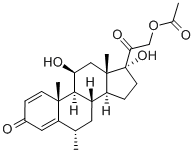 Methylprednisolone acetate Structure
