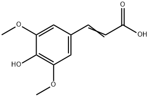 4-Hydroxy-3,5-dimethoxycinnamic acid Structure