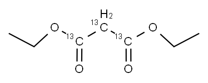 DIETHYL MALONATE (1,2,3-13C3) Structure