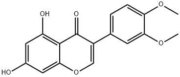 3'-O-METHYLPRATENSEIN Structure