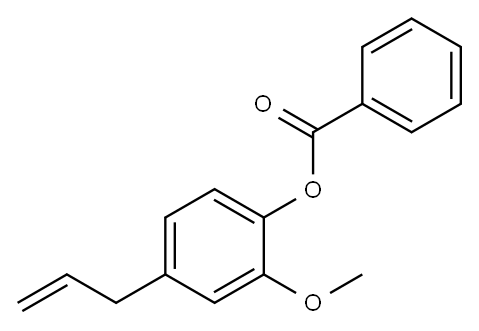 4-allyl-2-methoxyphenyl benzoate Structure