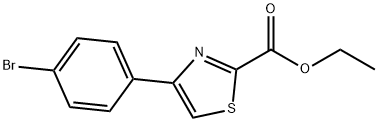 2-Thiazolecarboxylic  acid,4-(4-bromophenyl)-,ethyl  ester Structure
