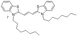 3,3'-DIOCTYLTHIACARBOCYANINE IODIDE Structure