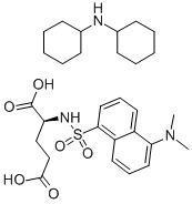 DANSYL-L-GLUTAMIC ACID DI(CYCLOHEXYLAMMONIUM) SALT Structure